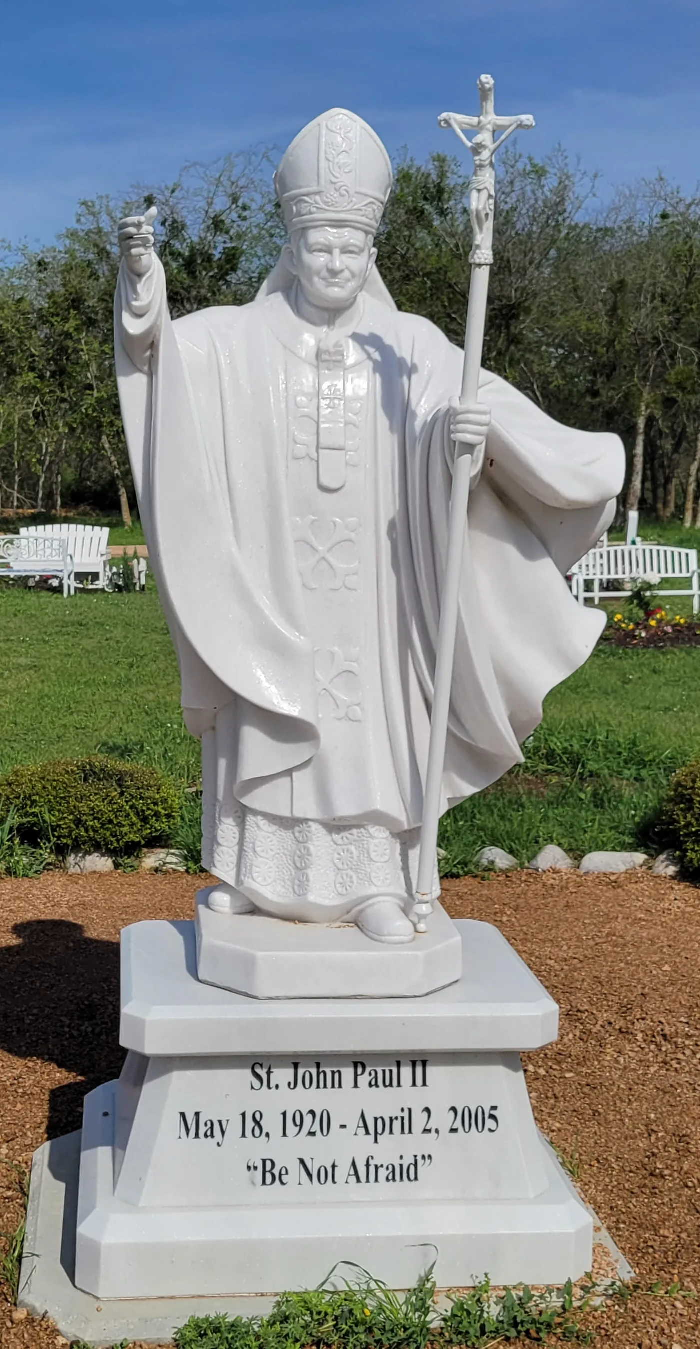 St. John Paul II Garden at Our Lady of the Rosary Cemetery